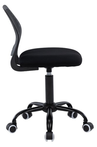 Gyerek irodai szék Kador Pako World, fekete, 52x52x72-94 cm
