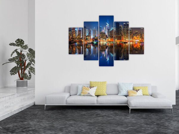 Manhattan képe éjjel (150x105 cm)