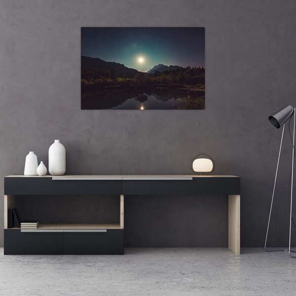 Kép - éjszakai égbolt (90x60 cm)