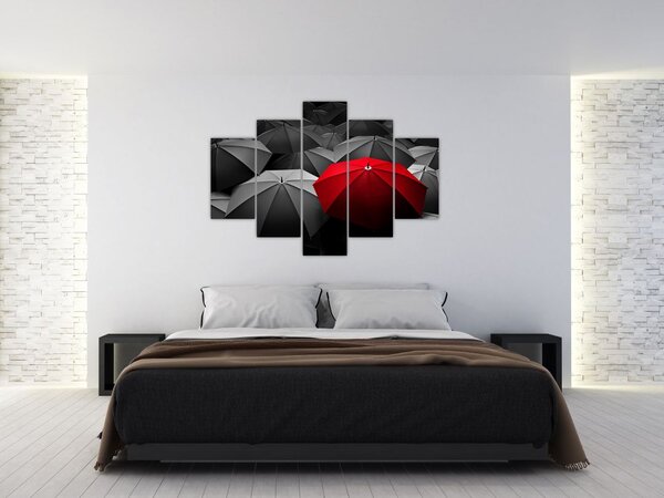 A nyitott napernyők képe (150x105 cm)