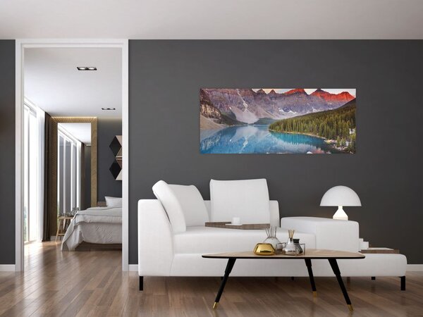 Kép - kanadai hegyi táj (120x50 cm)