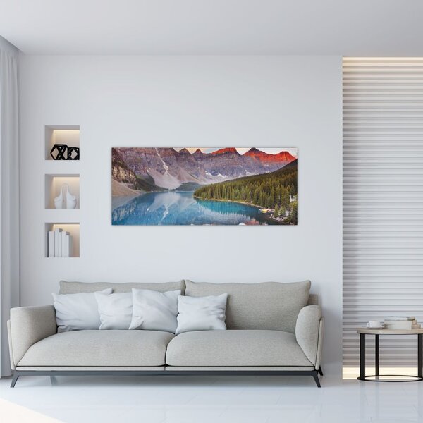 Kép - kanadai hegyi táj (120x50 cm)