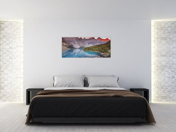 Kép - kanadai hegyi táj (120x50 cm)