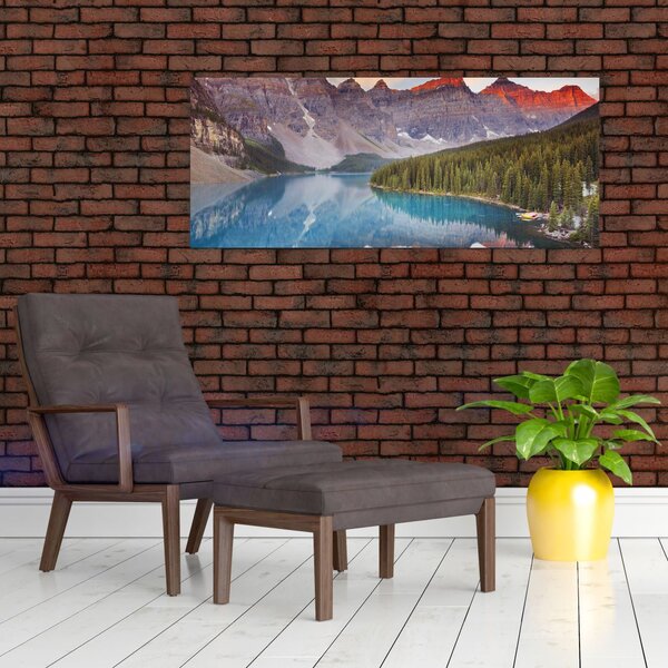 Kép - kanadai hegyi táj (120x50 cm)
