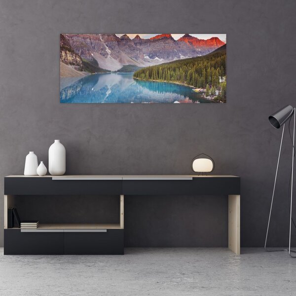 Kép - kanadai hegyi táj (120x50 cm)