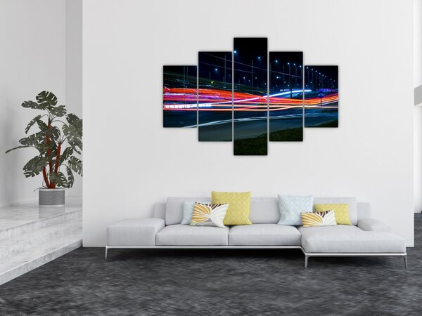 Éjszakai város képe (150x105 cm)