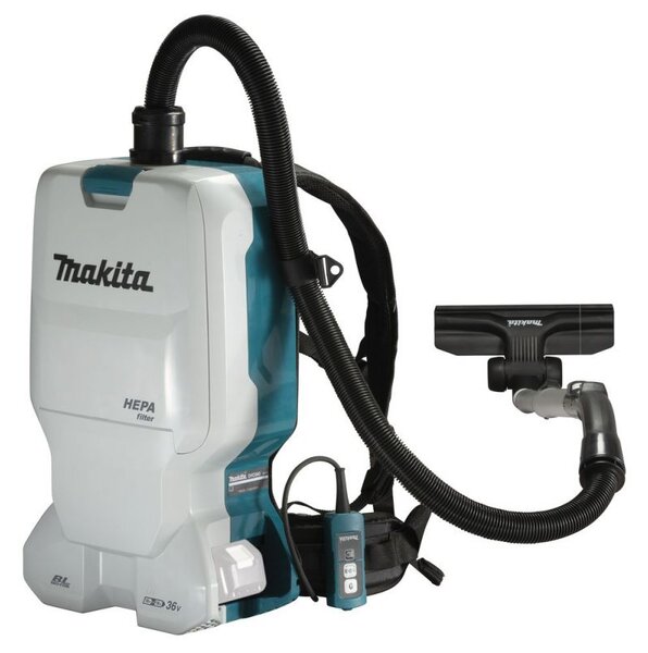 Makita DVC660Z Akkus háti porszívó géptest (Akku és töltő nélkül!)