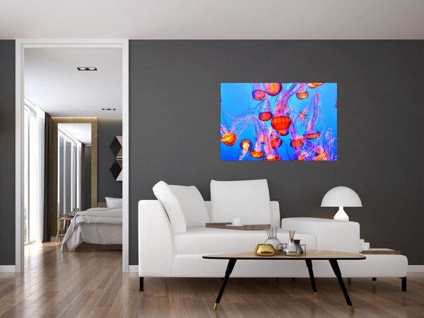 Medúza a tengerben képe (90x60 cm)