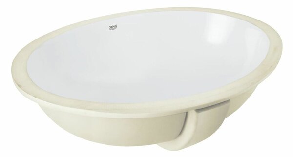 Süllyesztett mosdó Grohe Bau Ceramic 56x42 cm fehér színben fényes felülettel csaptelep nyílás nélkül G39423000