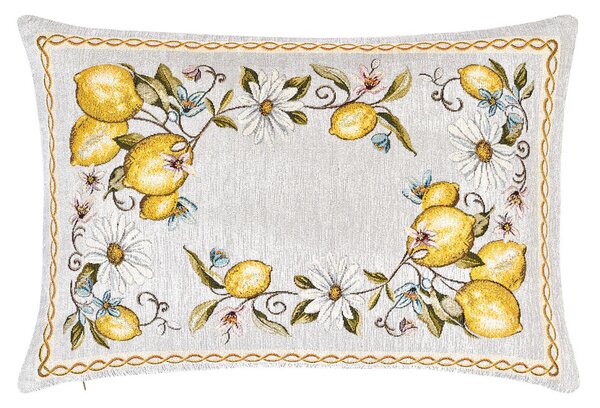 Párnahuzat gobelin Citrom Chenille IT117