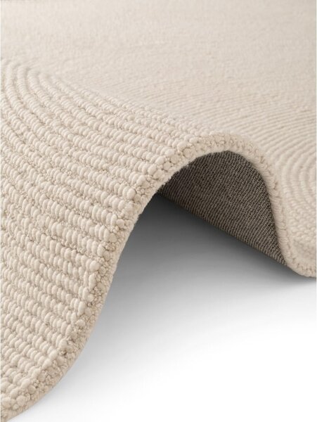 Világos natúr színű kézi szövésű gyapjú szőnyeg 200x300 cm Calmio – Hanse Home