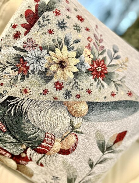 Párnahuzat gobelin Tavaszi manó Chenille IT118