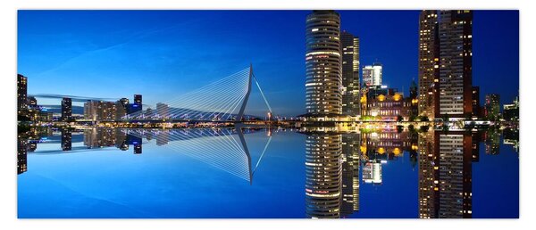 Kép - éjszaka Rotterdam (120x50 cm)