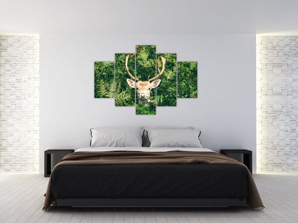 Kép - őz fej részlete (150x105 cm)
