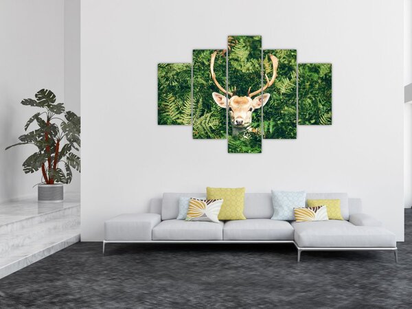 Kép - őz fej részlete (150x105 cm)