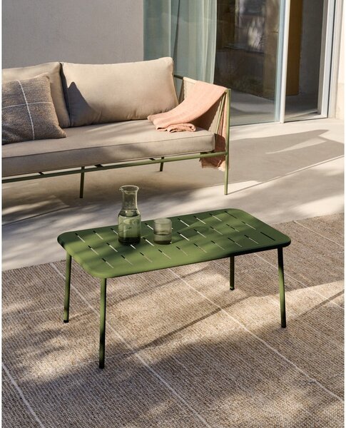 Acél kerti dohányzóasztal 50x90 cm Zivia – Kave Home