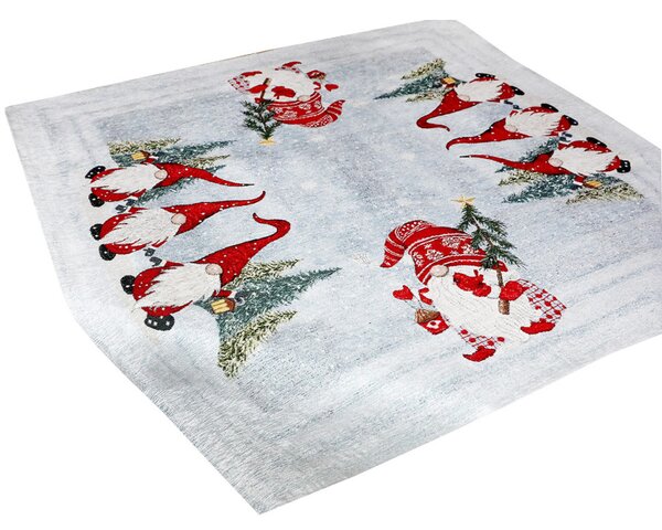 Karácsonyi zsenília terítő Merry Christmas 90x90 cm Chenille IT044