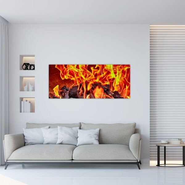 Az égő szén képe (120x50 cm)