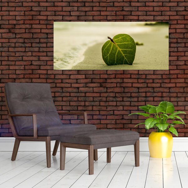 Kép egy levél a homokban (120x50 cm)