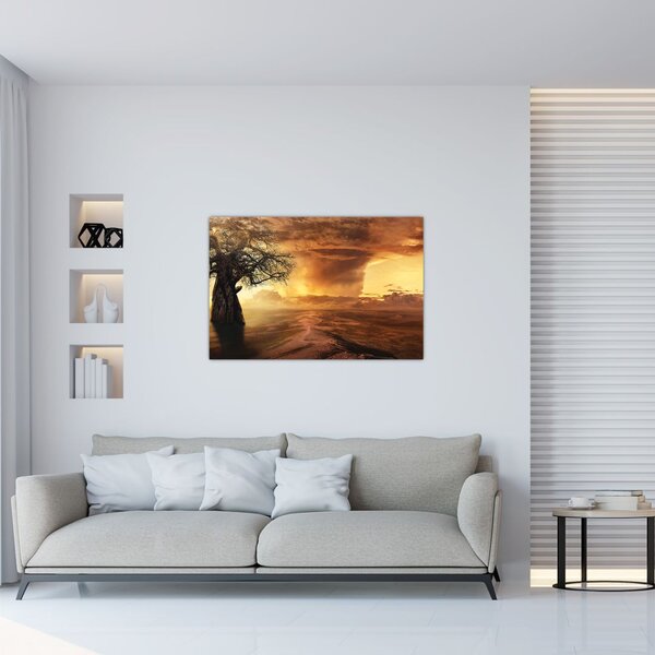 Narancssárga felhők képe (90x60 cm)