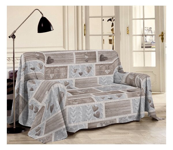 Takaró/Plaid a kanapén Shabby love bézs