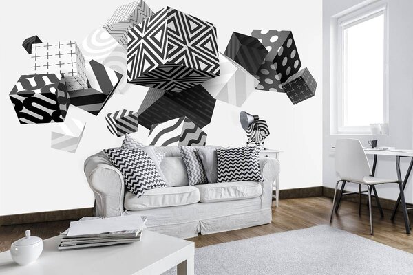 Fotótapéta - 3D geometria (152,5x104 cm)