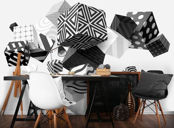 Fotótapéta - 3D geometria (152,5x104 cm)