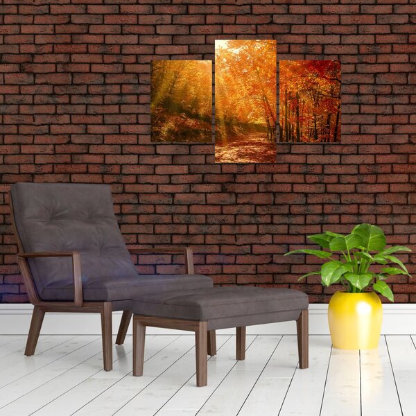 Őszi erdő képe (90x60 cm)