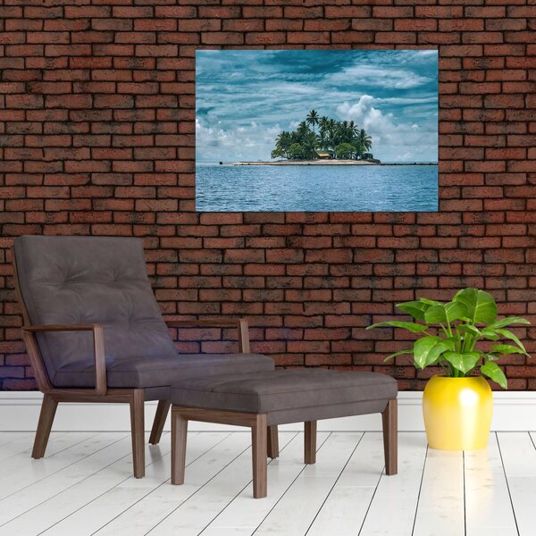 Kép - sziget a tengeren (90x60 cm)