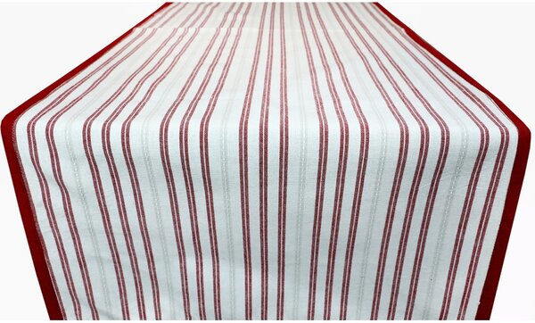 Abrosz piros csíkokkal 45x150 cm