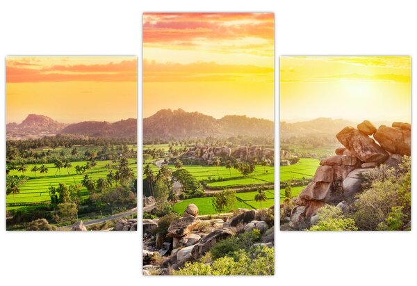 Kép a Hampi-völgyről Indiában (90x60 cm)