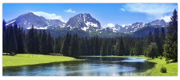 Kép - havas hegycsúcsok (120x50 cm)