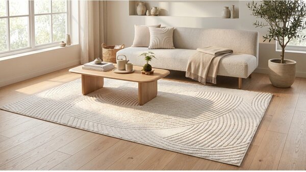 Krémszínű szőnyeg 120x170 cm Zephyr – ESTE