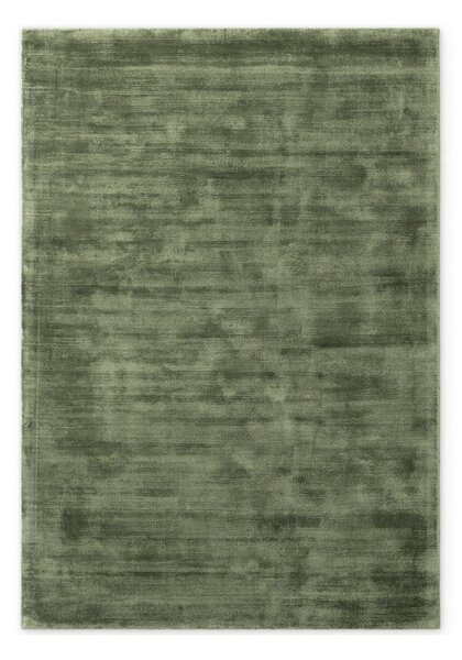 Zöld kézi szövésű viszkóz szőnyeg 80x150 cm Noemi – Vikosa