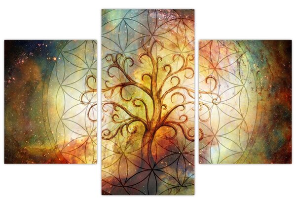 Absztrakt kép fáról (90x60 cm)