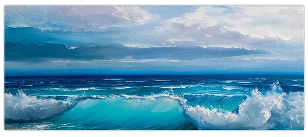 Kép - tengeri hullámok (120x50 cm)