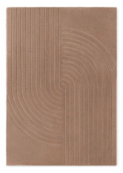 Bézs kézi szövésű gyapjú szőnyeg 120x180 cm Arcura – Vikosa