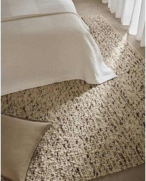 Krémszínű gyapjú szőnyeg 200x300 cm Manilva – Kave Home