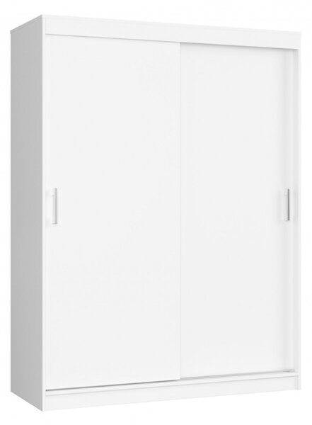 Tolóajtós gardróbszekrény - Akord Furniture - 150 cm - fehér
