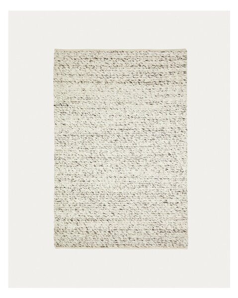 Krémszínű gyapjú szőnyeg 200x300 cm Manilva – Kave Home