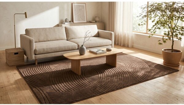 Barna szőnyeg 120x170 cm Zephyr – ESTE