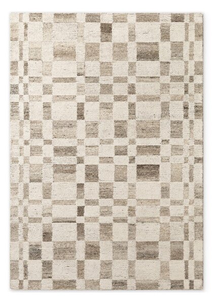 Krémszínű kézi szövésű gyapjú szőnyeg 120x180 cm Boho 1.0 Structa – Vikosa