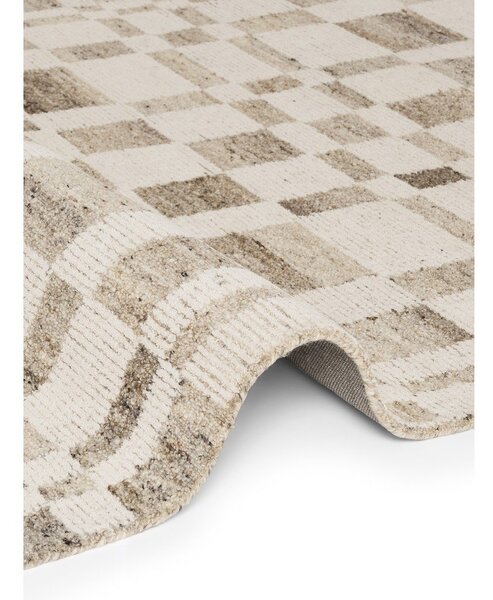 Krémszínű kézi szövésű gyapjú szőnyeg 120x180 cm Boho 1.0 Structa – Vikosa