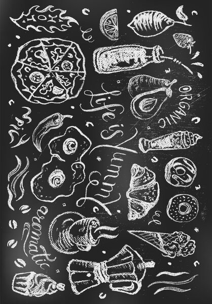 Fekete mosható szőnyeg 50x80 cm Life Is Yummy – Vitaus
