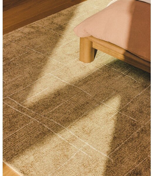 Mustársárga kézi szövésű szőnyeg 160x230 cm Eloda – Kave Home