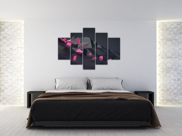 A 3D absztrakció képe (150x105 cm)