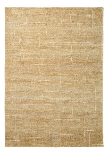 Mustársárga kézi szövésű szőnyeg 160x230 cm Eloda – Kave Home