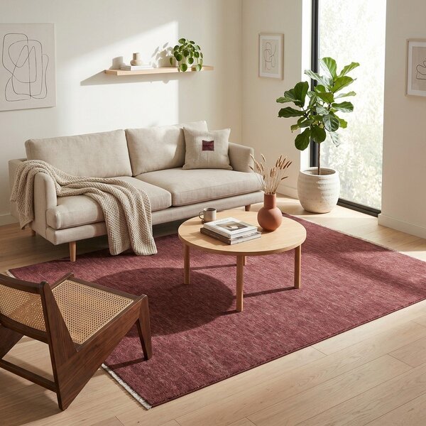 Borvörös szőnyeg 160x230 cm Puro – ESTE