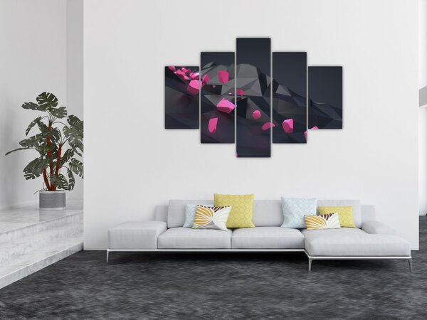 A 3D absztrakció képe (150x105 cm)