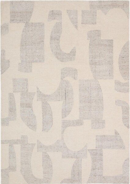 Szürke-bézs kézi szövésű gyapjú szőnyeg 200x300 cm Norela – Kave Home